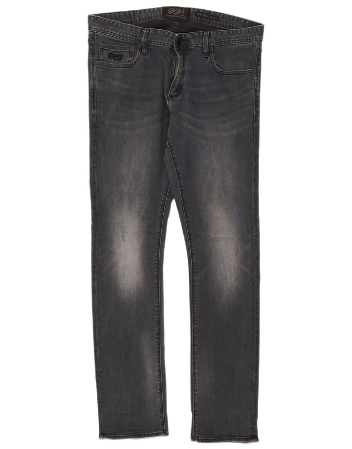 Superdry Mens Corporal Slim Jeans W34 L32 Navy Blue Cotton