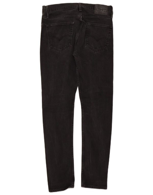 Levi's Herre 512 Slim Tapered Jeans W32 L32 Sort Bomuld
