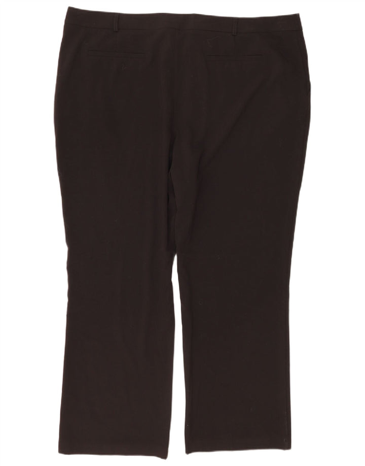 Max&Co. Womens Bootcut Suit Trousers UK 22 3XL W42 L29 Black Polyester