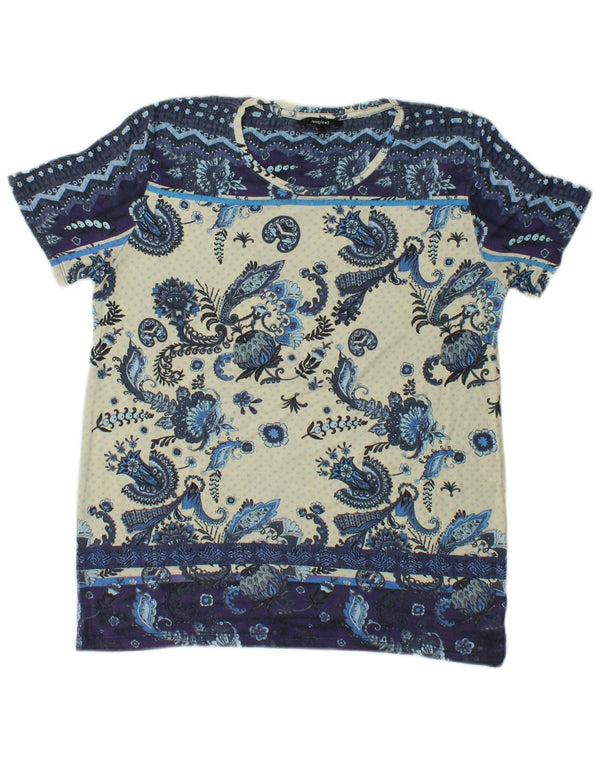 Damska koszulka Desigual Top UK 10 Small Blue Paisley