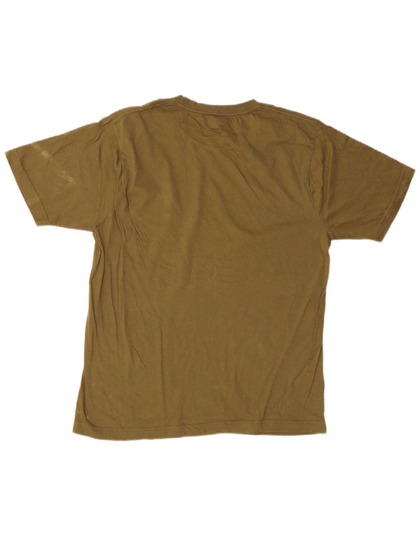 Dkny Mens T-Shirt Top Large Khaki Cotton