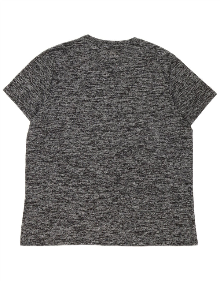Under Armour Mens T-Shirt Top XL Grey Flecked Polyester