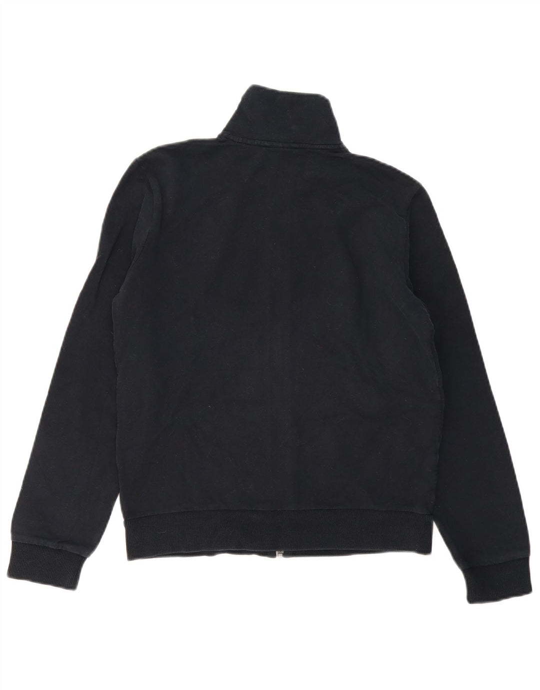 Puma Womens Tracksuit Top Jacket UK 14 Large Black Cotton