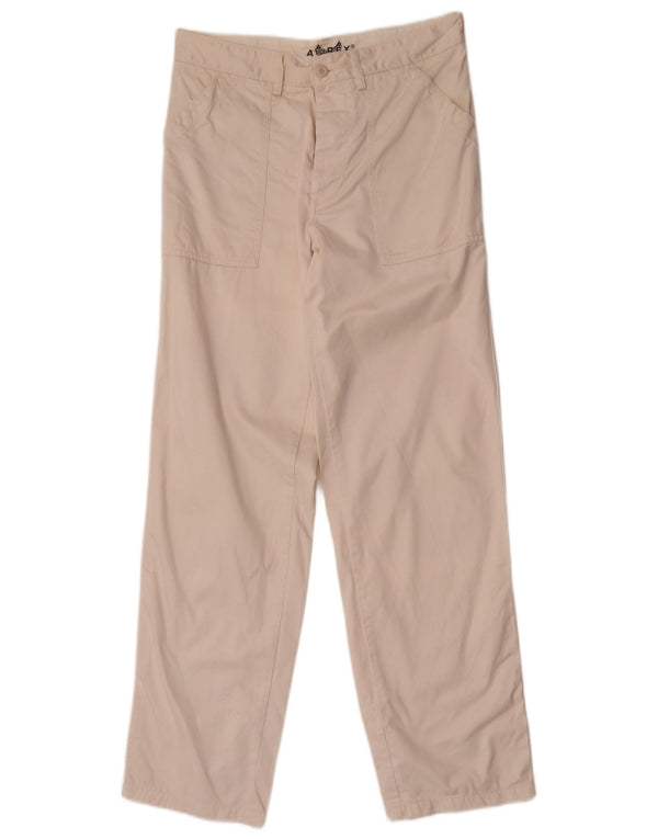 Avirex Mens Straight Chino Trousers W29 L32 White Cotton
