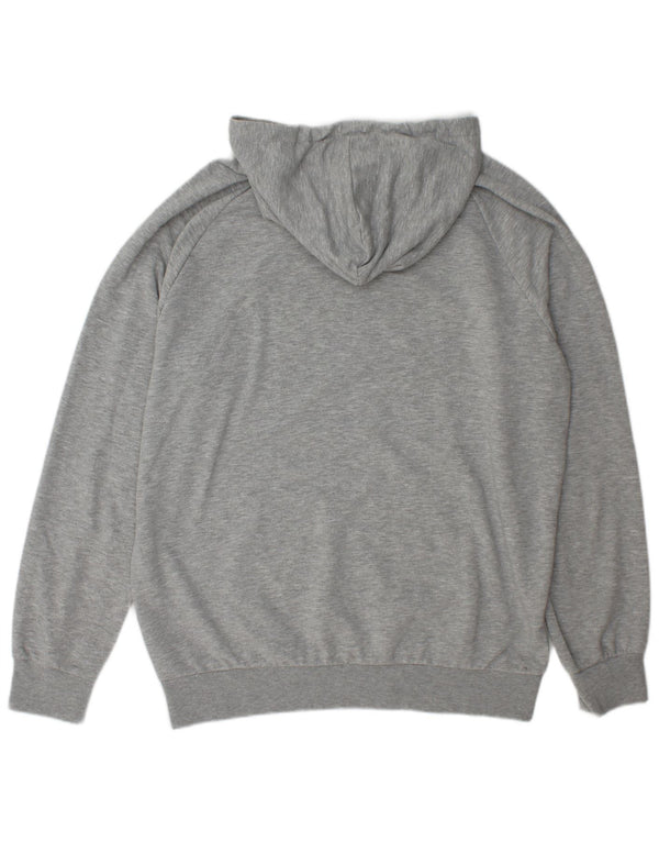 Hummel Mens Graphic Hoodie Jumper XL Grey Flecked Polyester