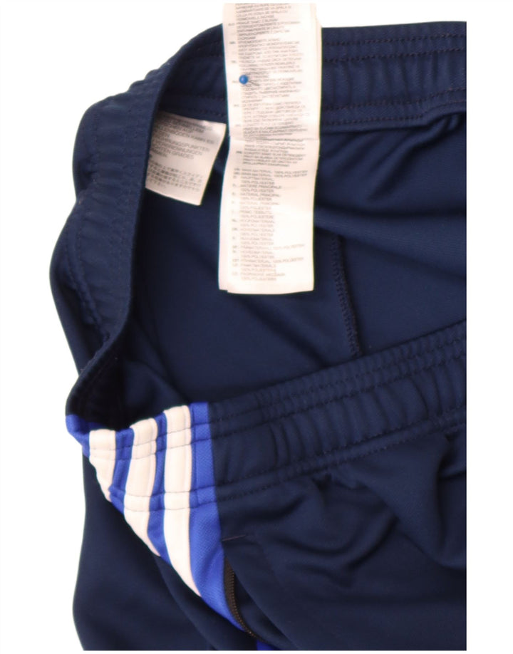 Pantaloni da tuta Adidas Climalite da uomo XL in poliestere blu navy