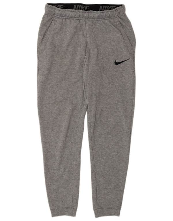 Pantaloni da tuta da uomo Nike Joggers piccoli in poliestere grigio
