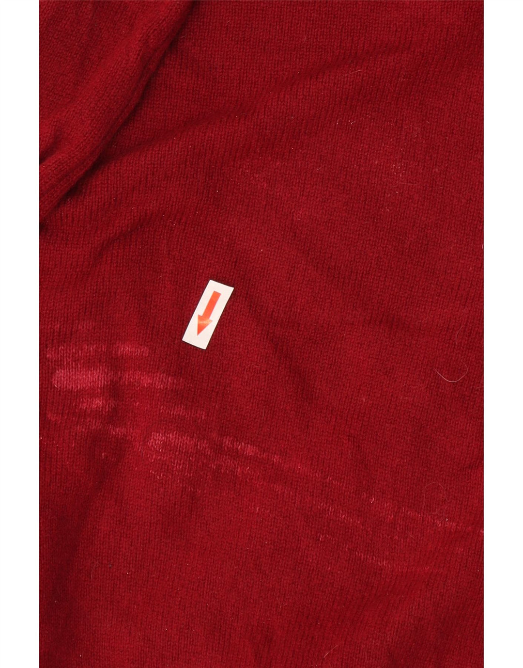 Marks & Spencer Pull col V pour homme en laine bordeaux moyen