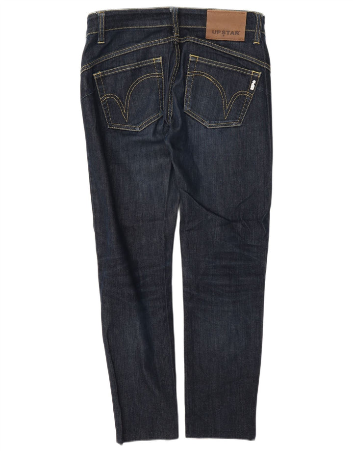 Upstar Womens Cropped Jeans W28 L25 Navy Blue Cotton