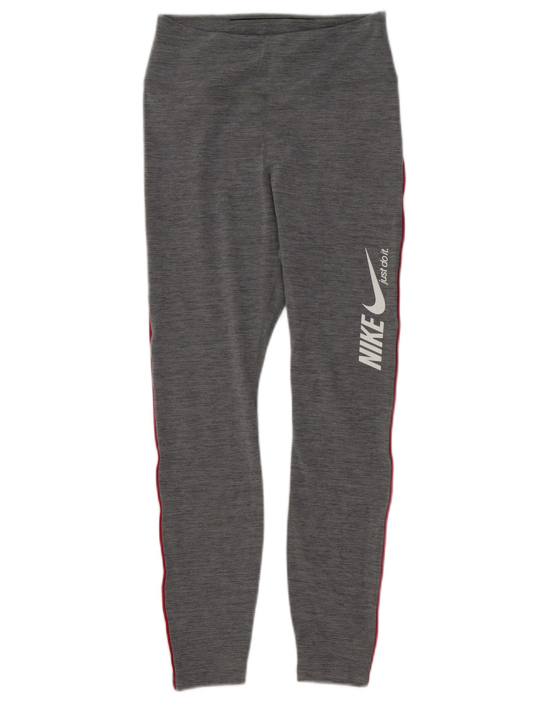 Nike Womens Dri Fit Graphic Leggings UK 10 Small Grey Polyester