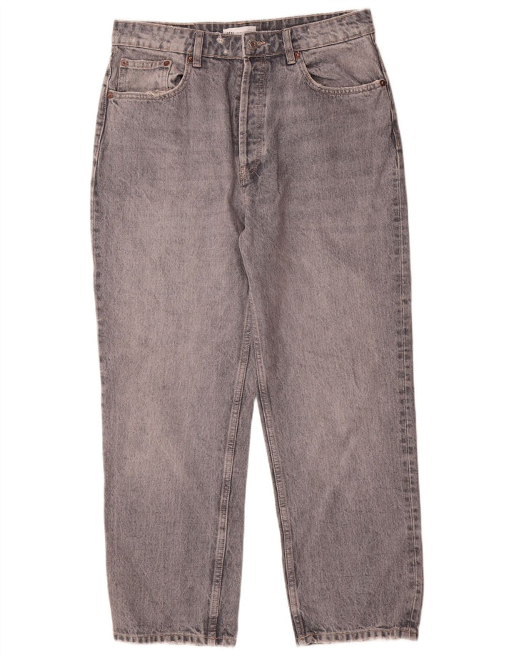 Zara Womens Straight Jeans EU 42 Large W32 L27 Grey
