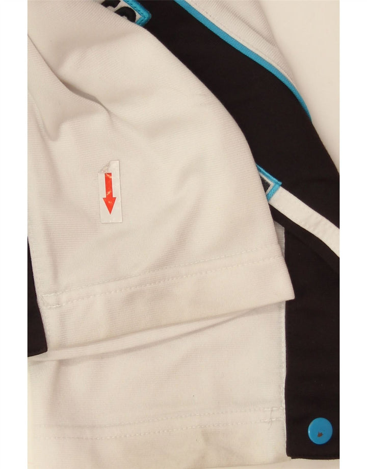 Adidas Mens Graphic Tracksuit Trousers Medium White Colourblock Polyester