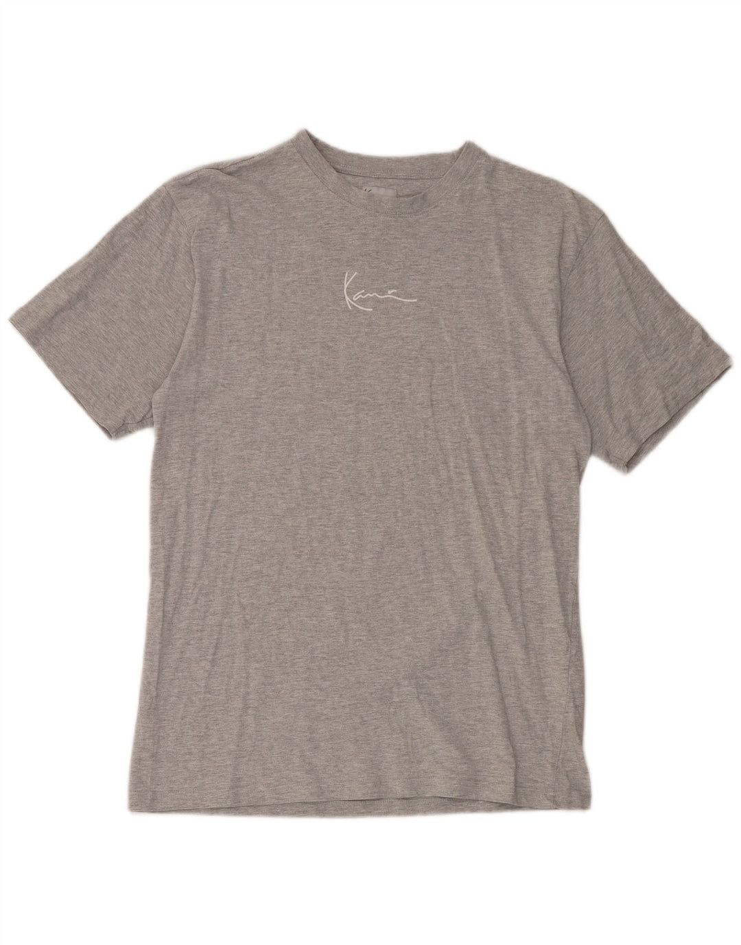 Karl Kani Herre T-shirt Top Medium Grey Flecked Bomuld