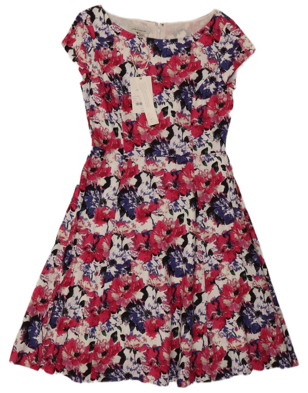Laura Ashley Womens Regular Tea Dress UK 12 Medium Multicolored Floral