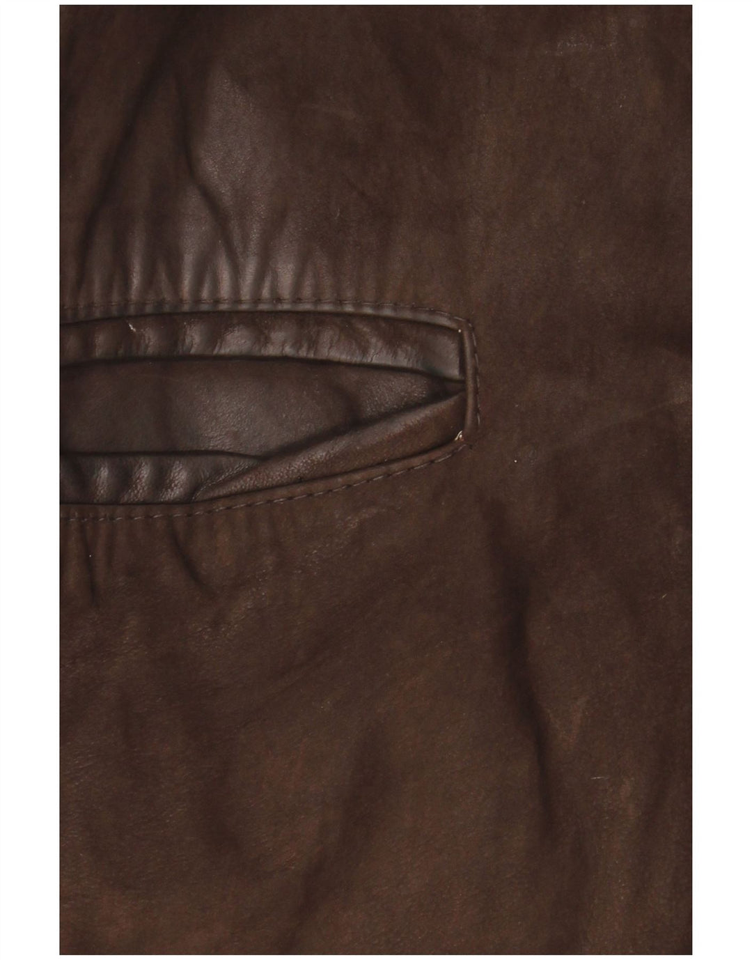 Vintage Mens Leather Jacket IT 48 Medium Brown Leather