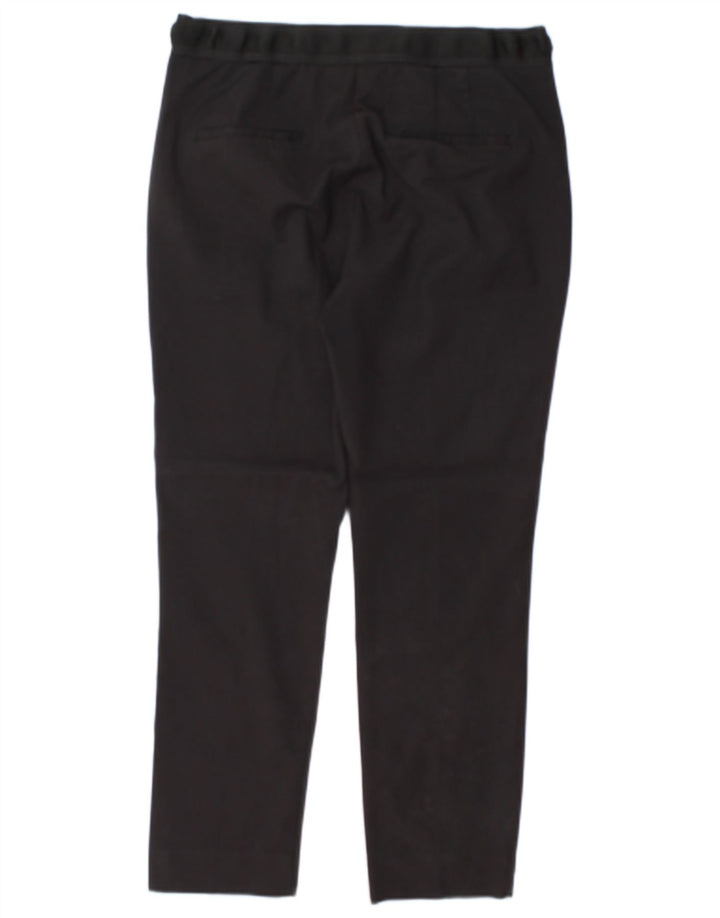 ZARA Womens Slim Casual Trousers Large W32 L26 Black