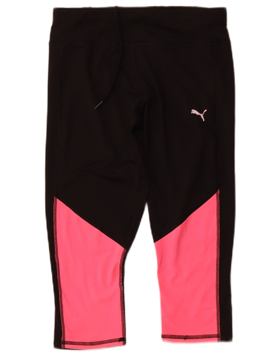 Puma Γυναικεία Κάπρι Κολάν UK 12 Medium Black Colourblock Polyester