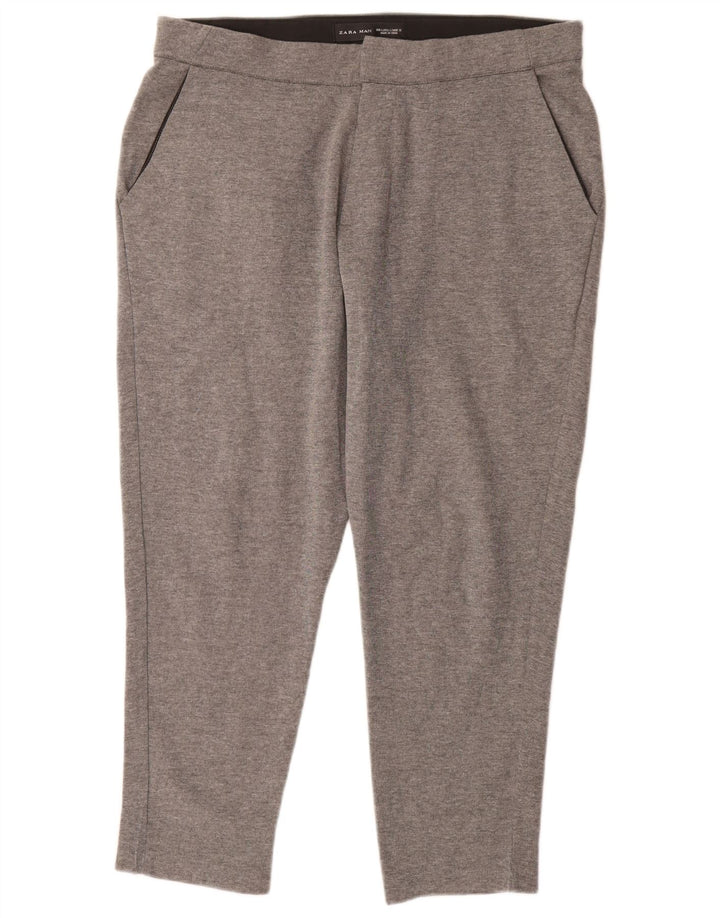 Pantaloni slim da uomo ZARA grandi W34 L27 cotone grigio