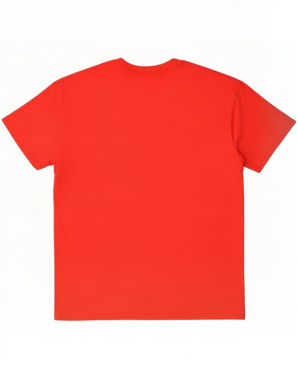 Fruit Of The Loom Mens Graphic T-Shirt Top Large Red Cotton