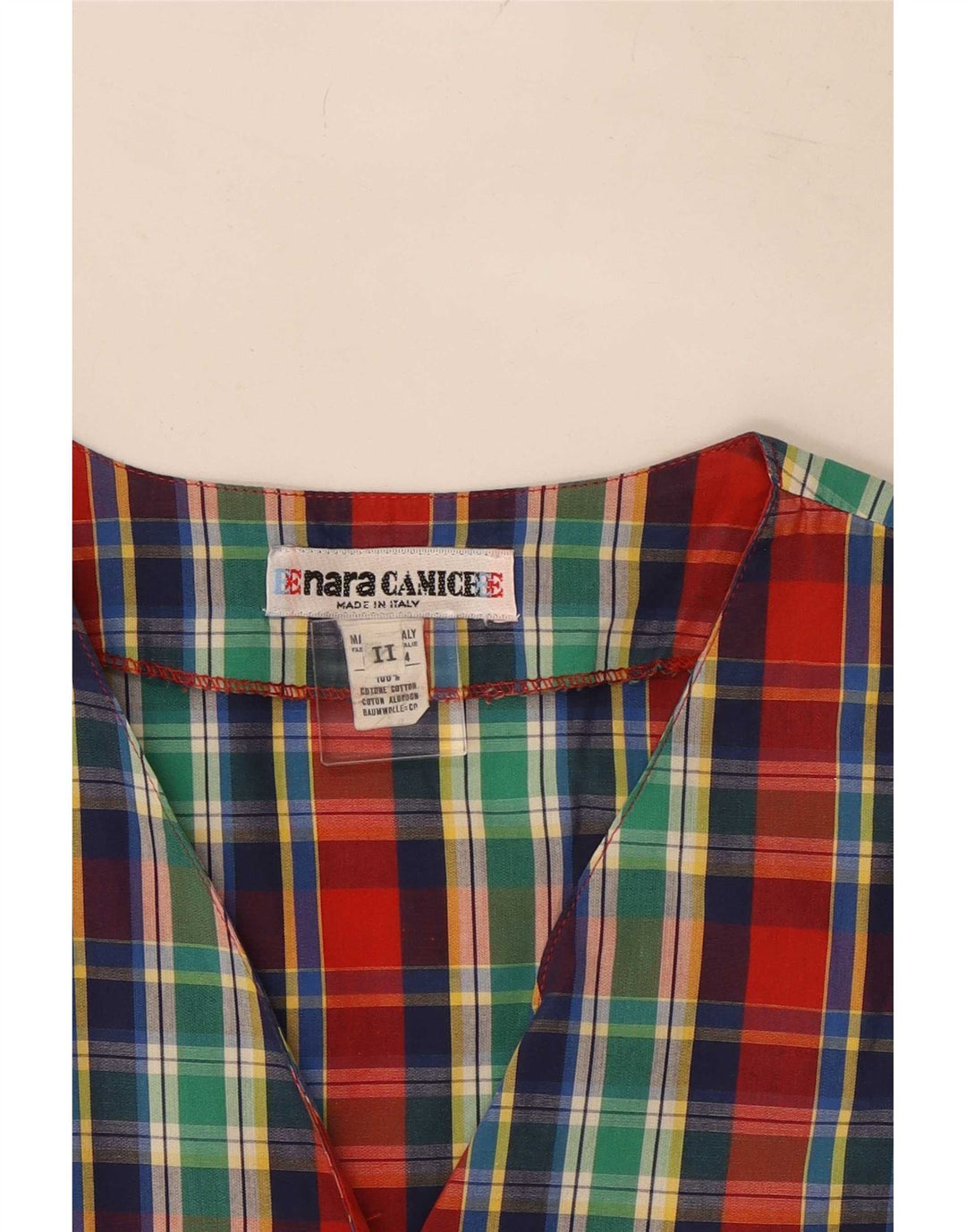 Enara Camice Damevest str. 2 UK 14 Medium Flerfarvet Check