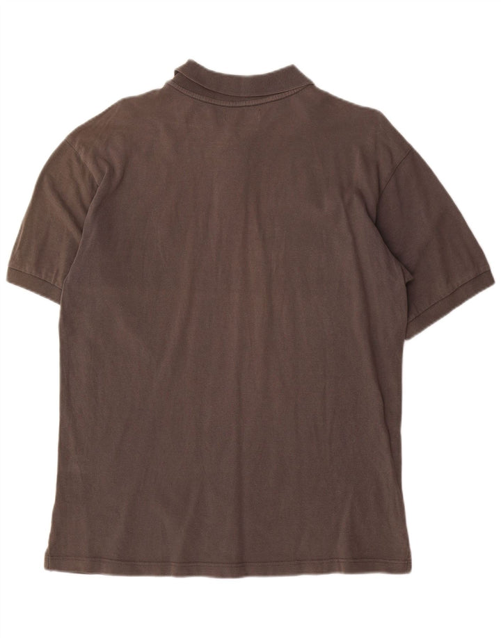 Asics Mens Polo Shirt Large Grey Cotton
