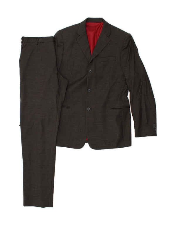 DOLCE & GABBANA Abito da Uomo a 3 Bottoni in 2 Pezzi UK 40 Large W36 L34 Grigio Lana