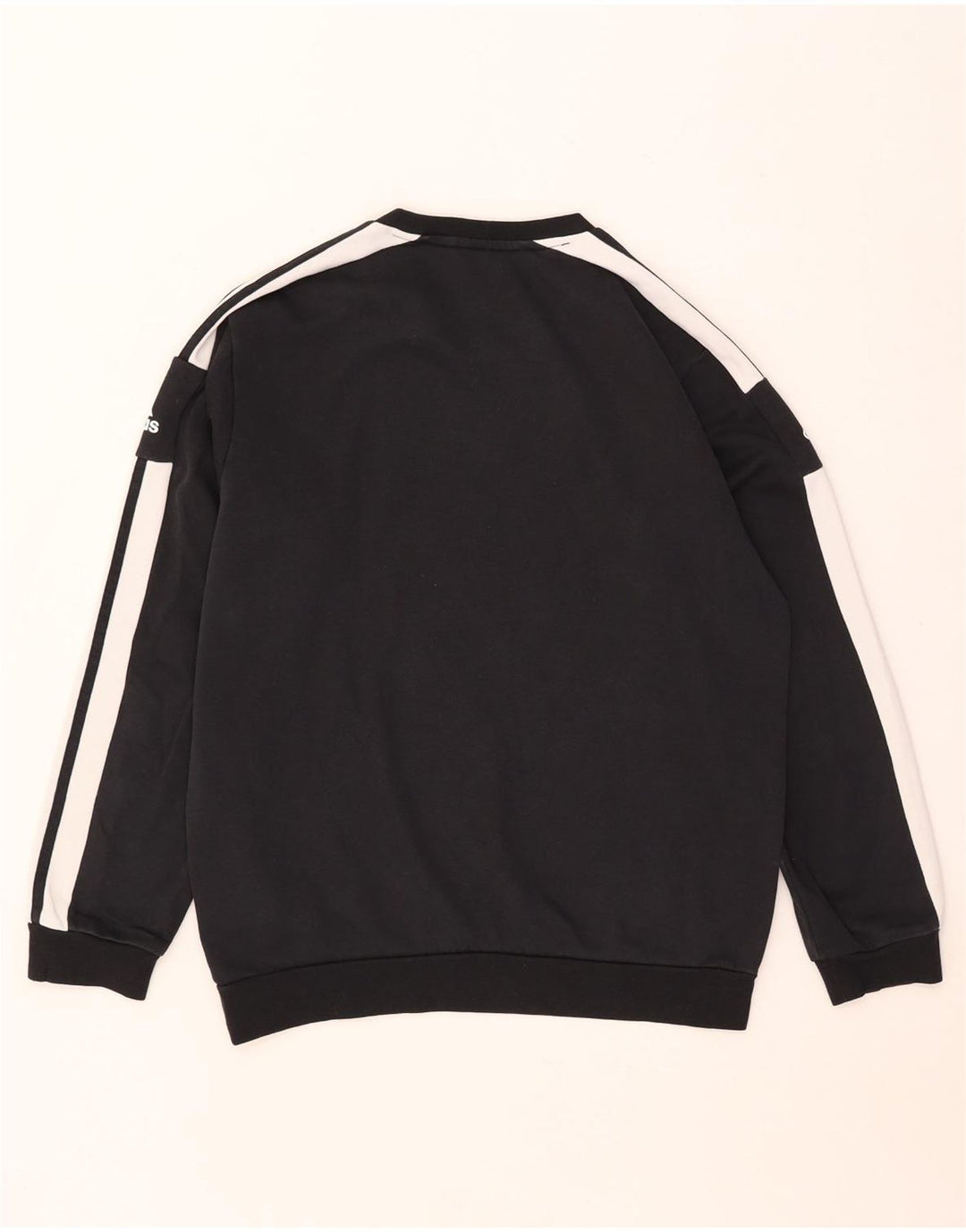 Adidas Mens Graphic Sweatshirt Jumper Medium Black Colourblock Cotton