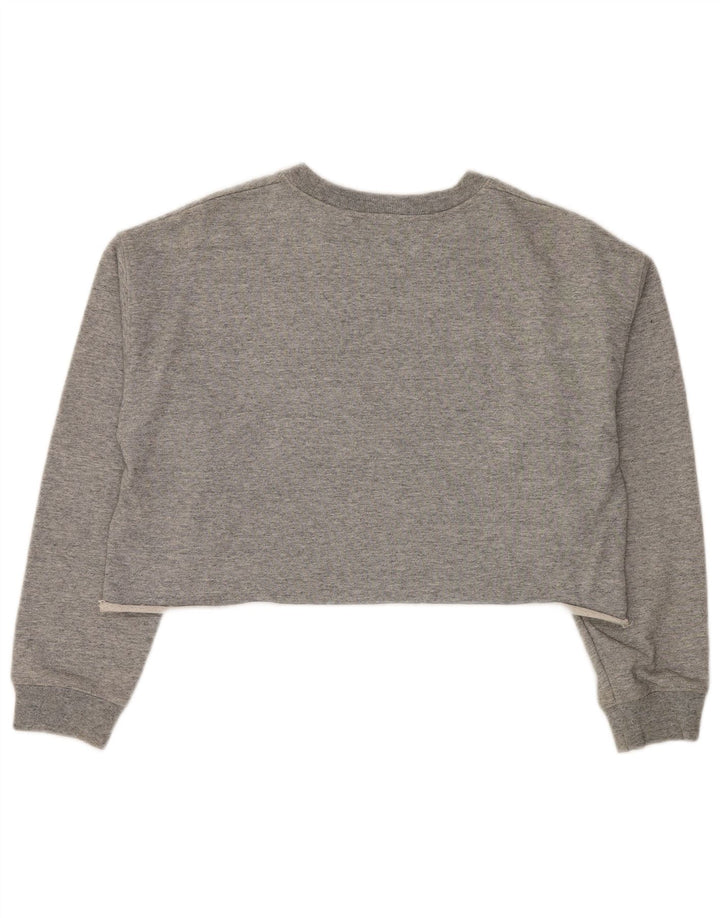 Levi's Womens Oversized Graphic Sweatshirt Jumper UK 10 Small Grey Cotton