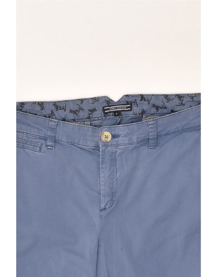 TOMMY HILFIGER Womens Slim Fit Chino Trousers US 10 Large W36 L32  Blue | Vintage Tommy Hilfiger | Thrift | Second-Hand Tommy Hilfiger | Used Clothing | Messina Hembry 