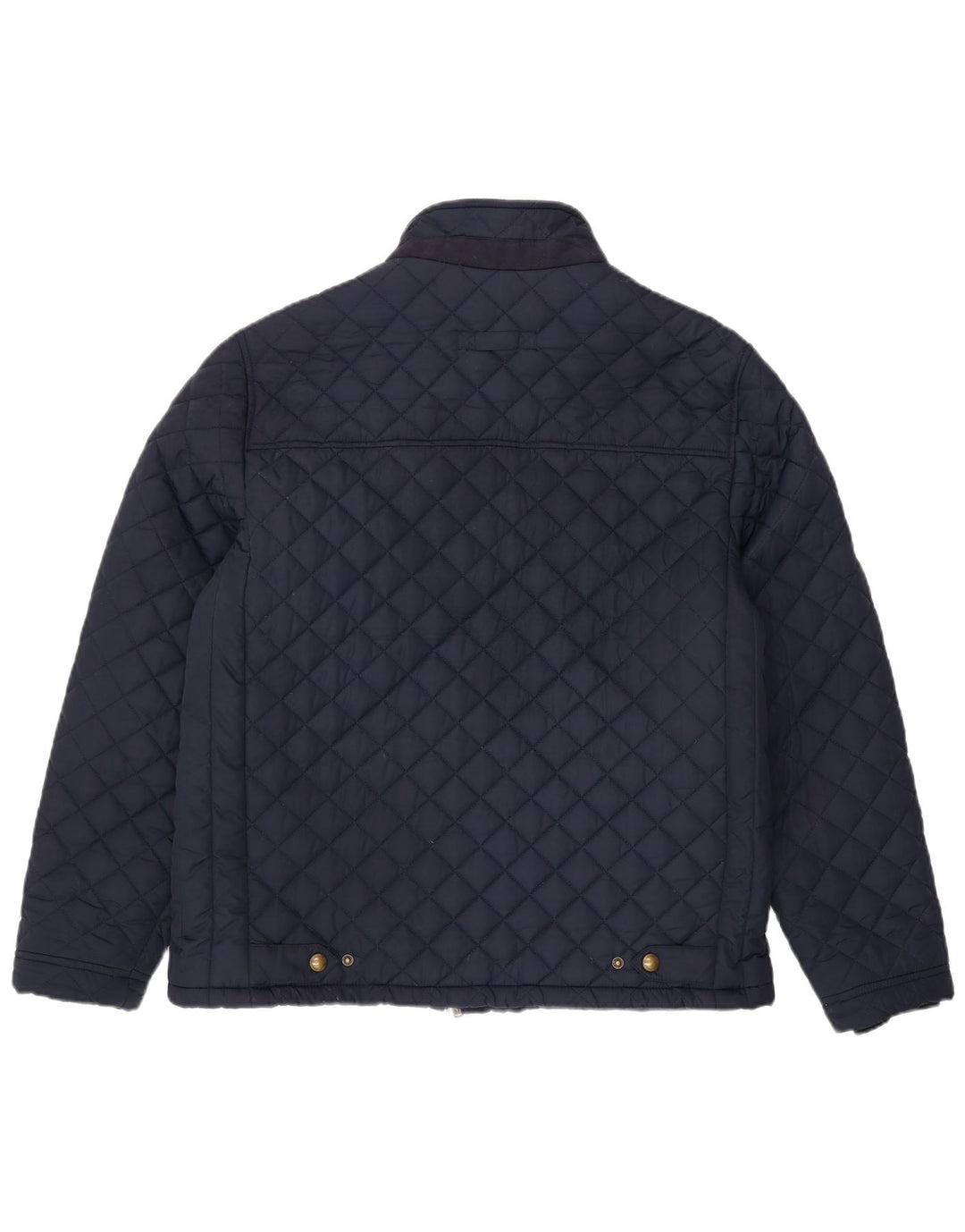 CREW CLOTHING Mens Quilted Jacket UK 42 XL Navy Blue Polyester