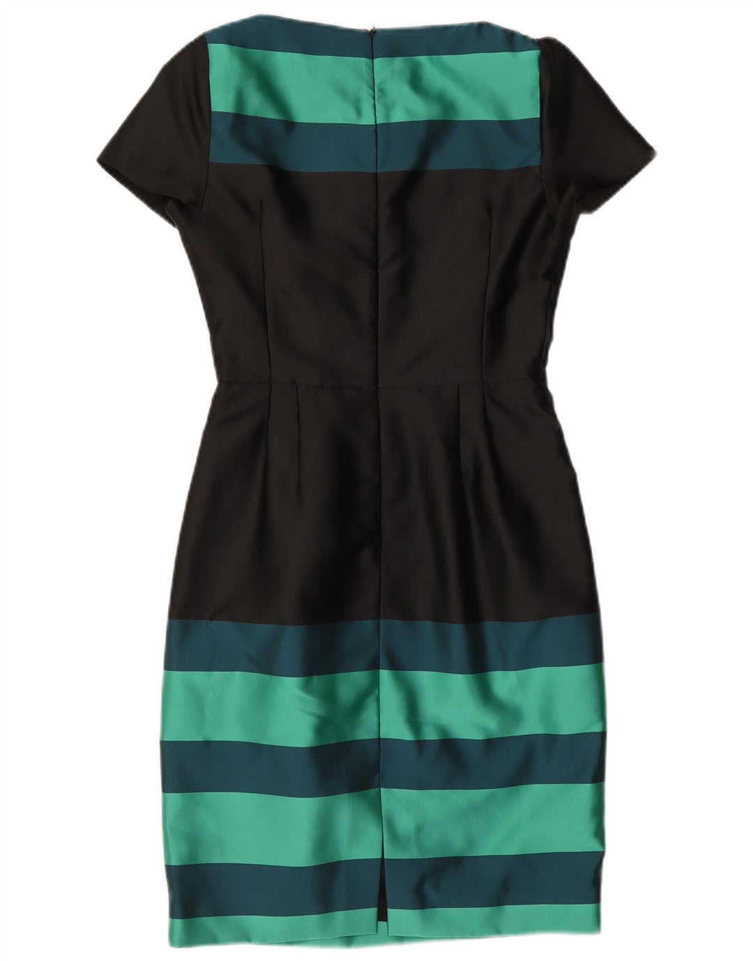L.K. Bennett Womens Sheath Dress UK 8 Small Black Colourblock Polyester