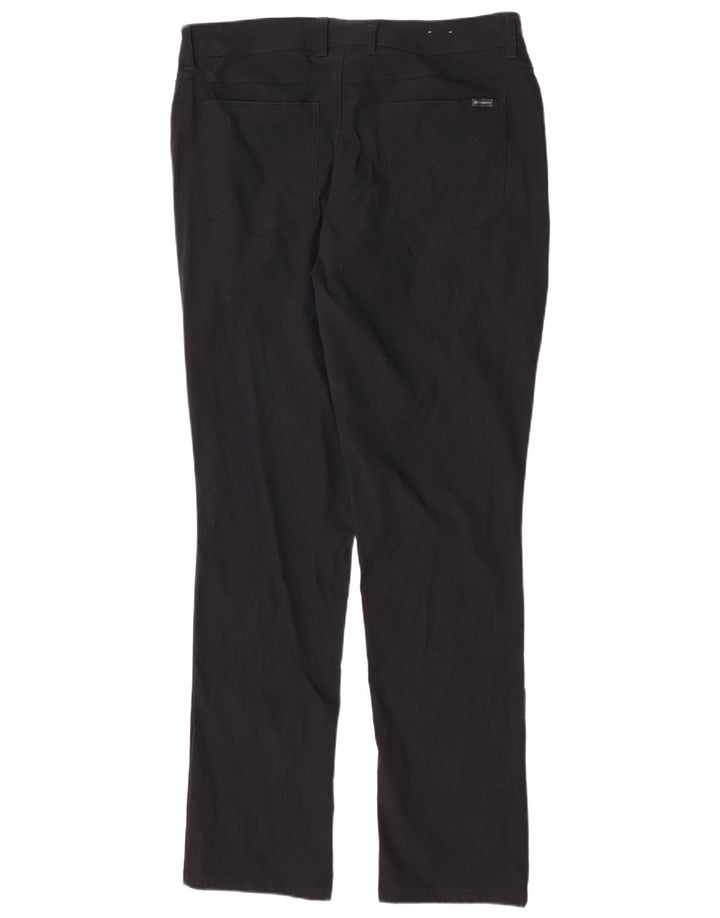 Columbia Mens Regular Casual Trousers W34 L32 Black Nylon