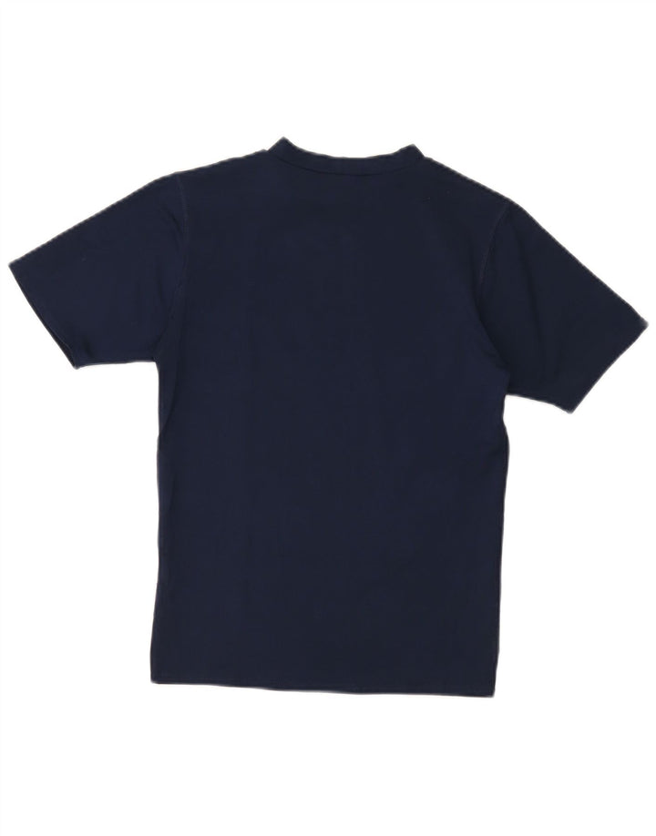 Nike T-shirt Dri Fit pour femme UK 12 Bleu marine moyen Polyester