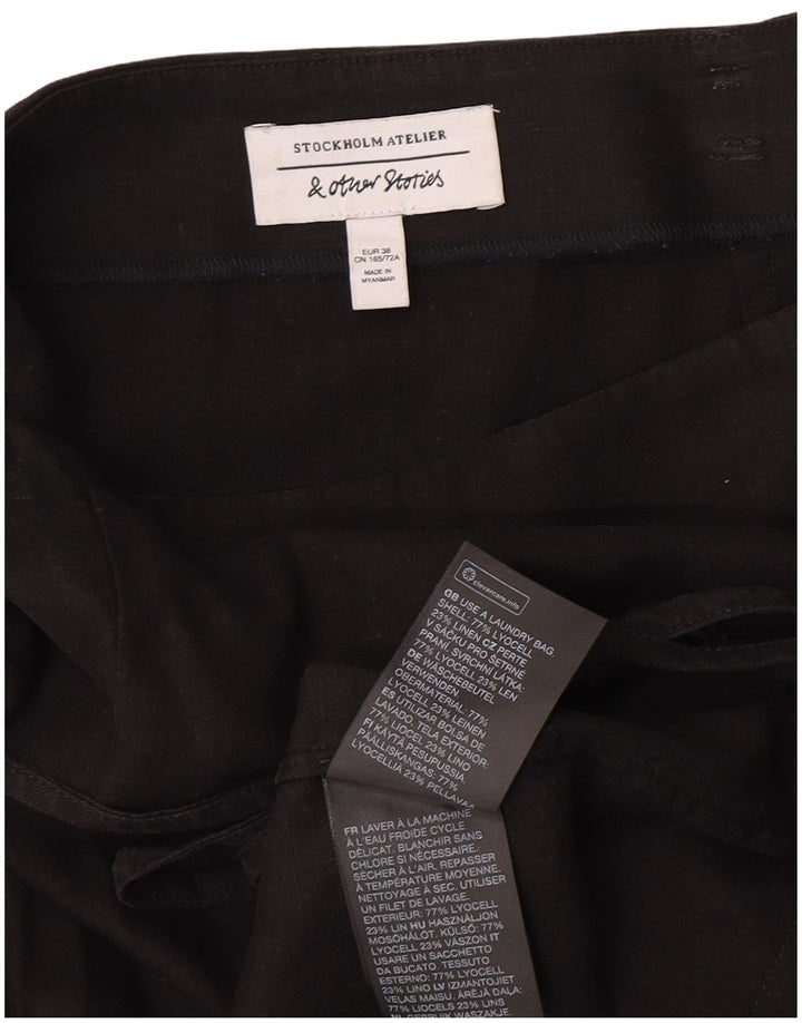 & Other Stories Womens Wrap Skirt EU 38 Medium W26 Black Lyocell