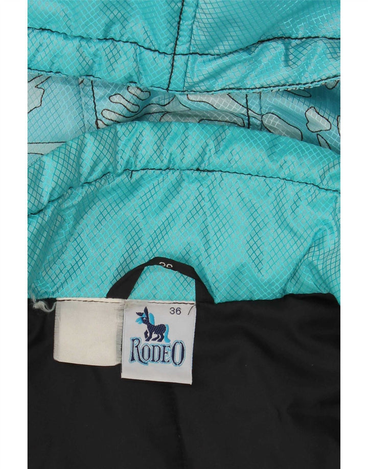 Rodeo Womens Hooded Oversized Windbreaker Coat IT 36 XS Blue