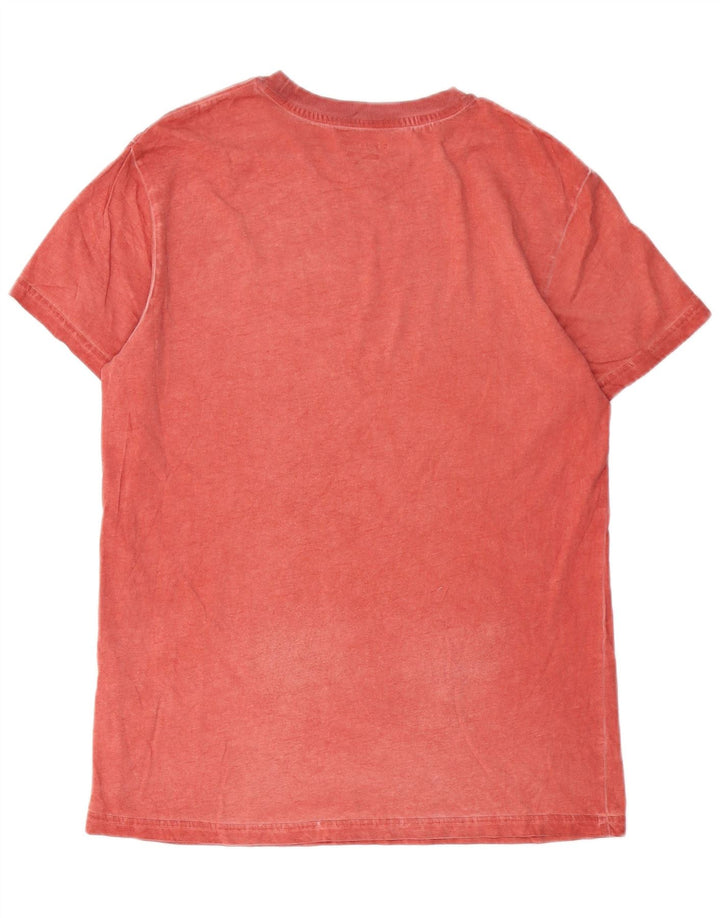 Billabong Mens T-Shirt Top Small Pink Cotton