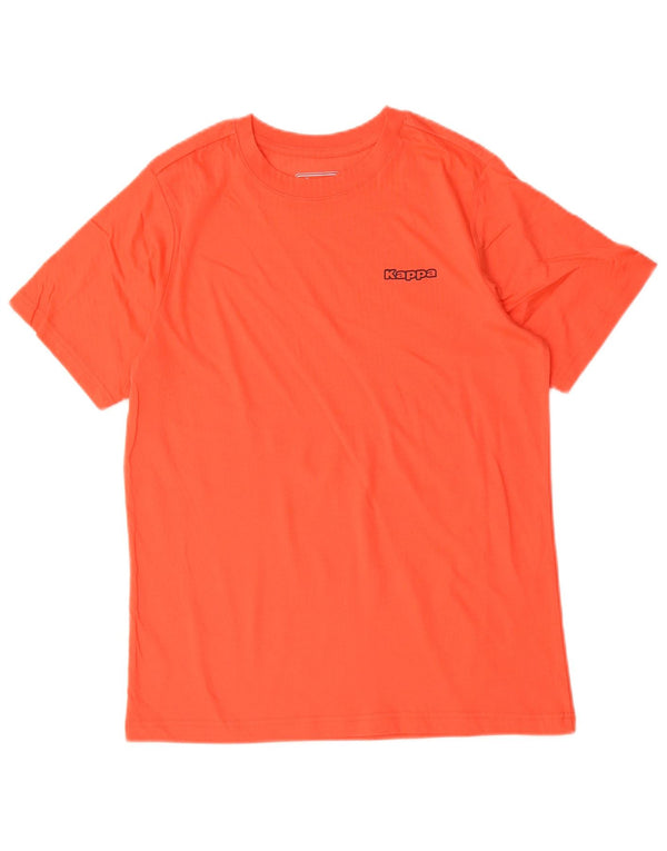 Kappa Mens T-Shirt Top Small Orange Polyester