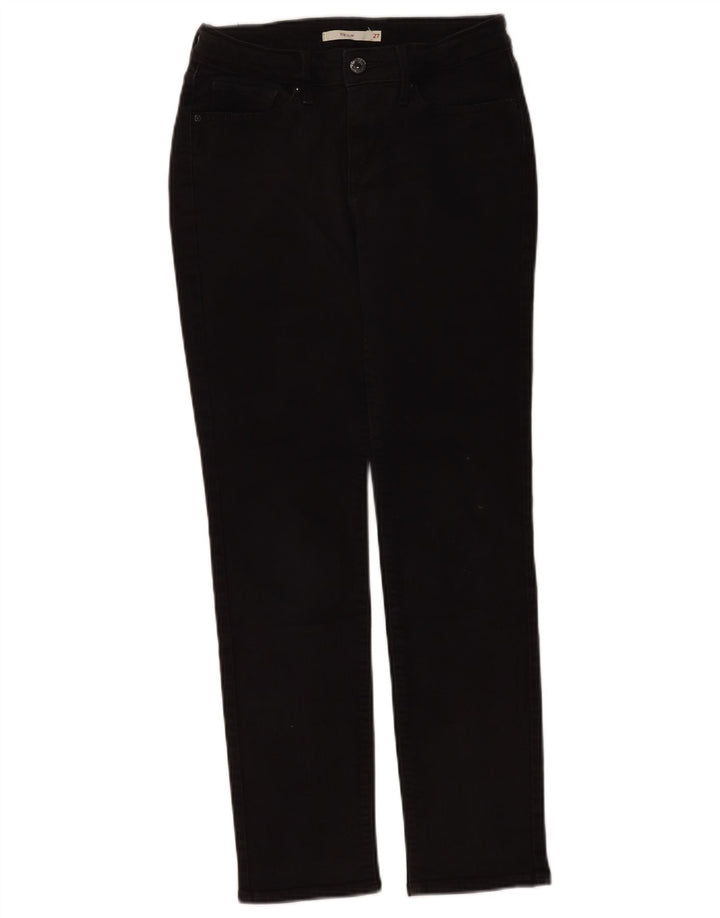 LEVI'S Dame 712 Slim Jeans W27 L28 Sort
