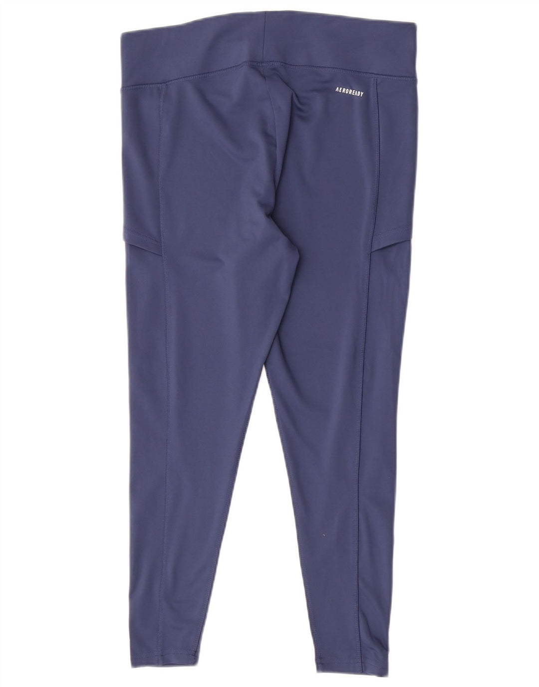 Adidas Womens Aeroready Leggings UK 16 Large Navy Blue Polyester
