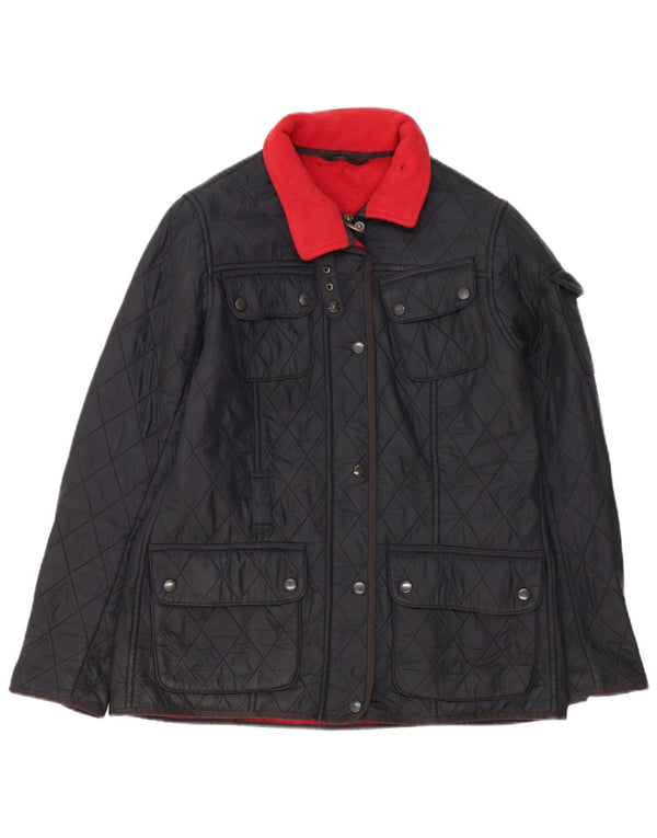 Barbour Damen Steppjacke UK 14 Large Schwarz