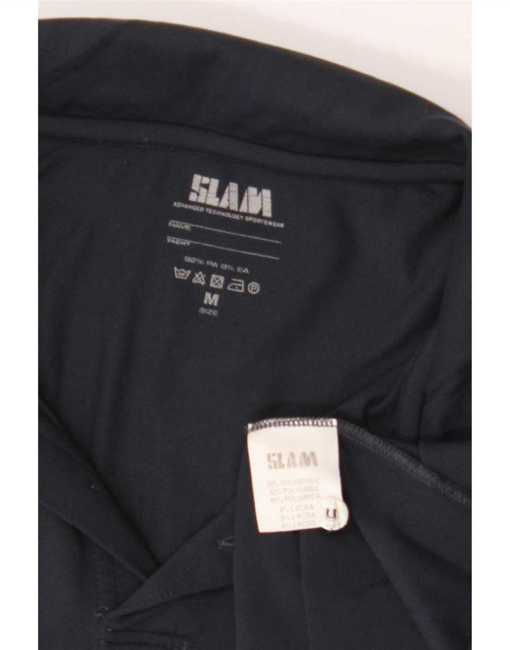 Slam Polo grafica da uomo media blu navy Poliammide
