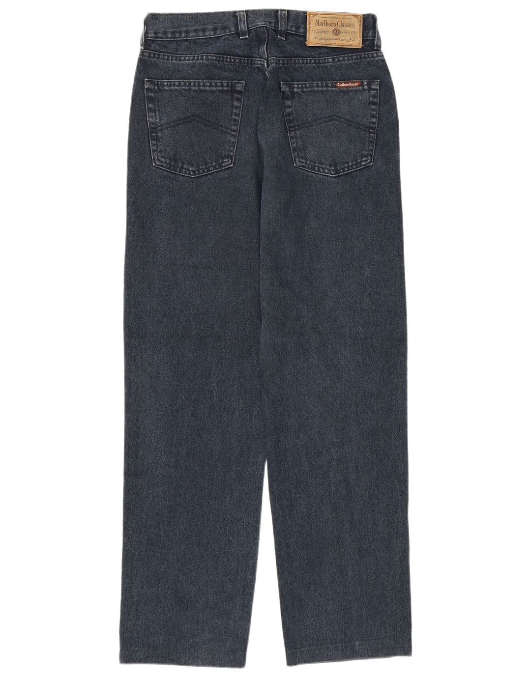 Marlboro Classics Mens Straight Jeans W31 L30 Navy Blue Cotton