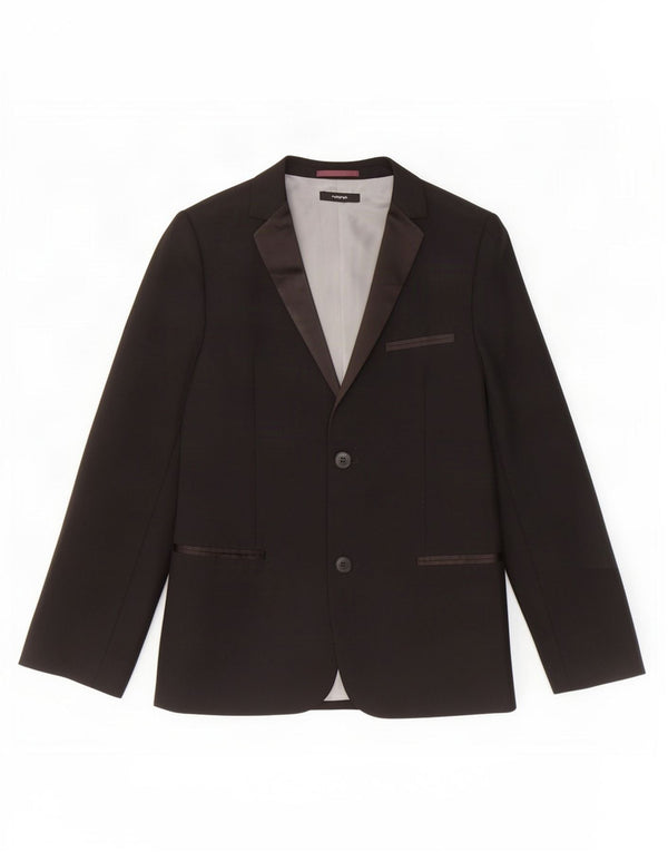 Marks & Spencer Veste blazer autographe à 2 boutons pour femme UK 10 Small Noir