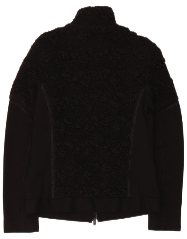 Beate Heymann Dame Cardigan Sweater UK 10 Small Black Wool