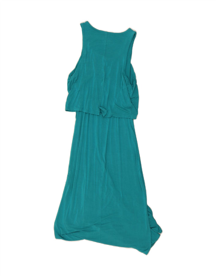 MOSSIMO Womens Sleeveless Maxi Dress UK 10 Small Turquoise Rayon Vintage Mossimo and Second-Hand Mossimo from Messina Hembry 