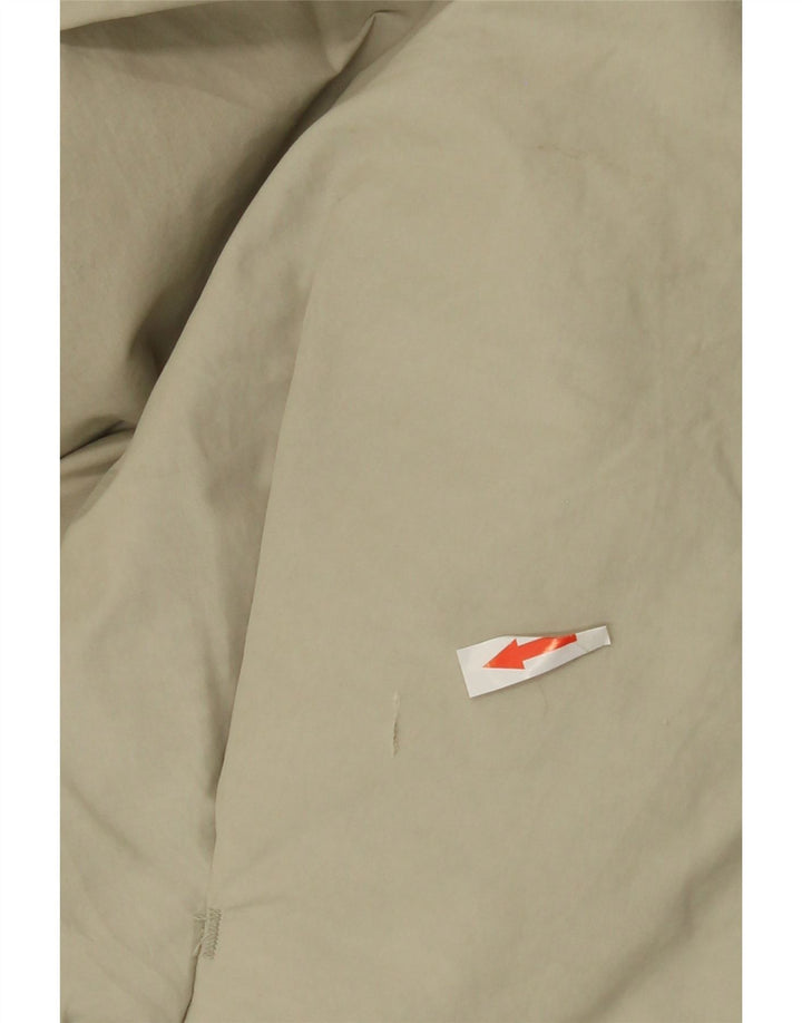 Zara Dame Oversized Polstret Jakke UK 10 Lille Grå Bomuld
