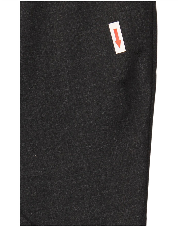 Marks & Spencer Mens Tailored Fit Slim Suit Trousers W40 L33 Grey Wool