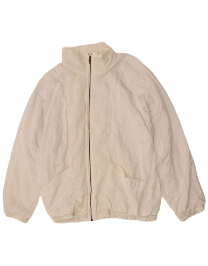 Active Bomber Jacket UK 44 2XL Hvid Polyamid