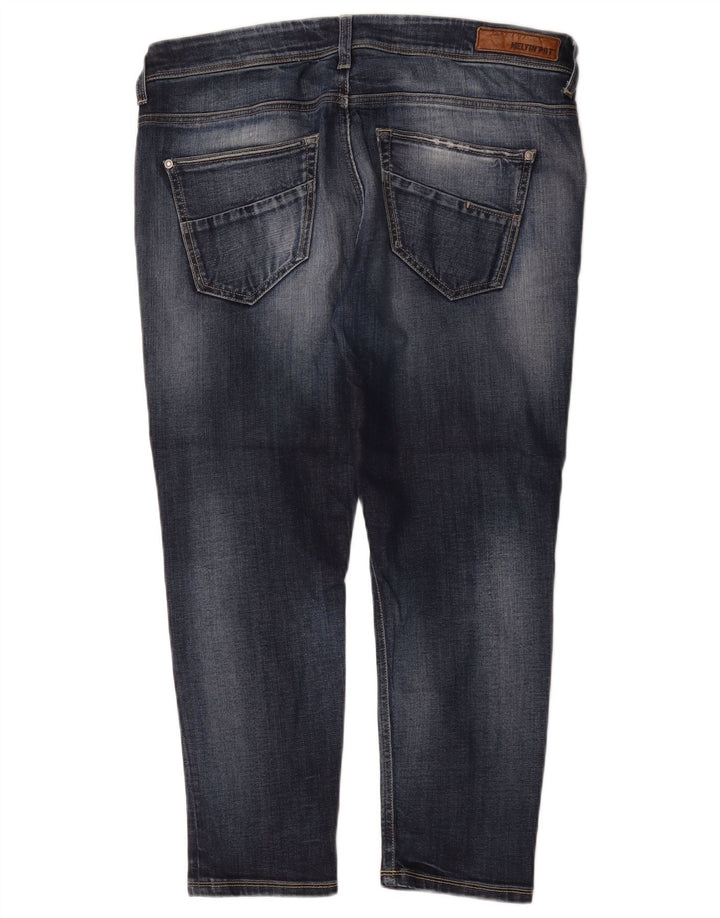 Meltin' Pot Womens Cropped Jeans W29 L24 Blue Cotton