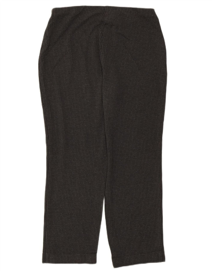 Marks & Spencer Womens Cropped Trousers UK 12 Medium W30 L26 Grey